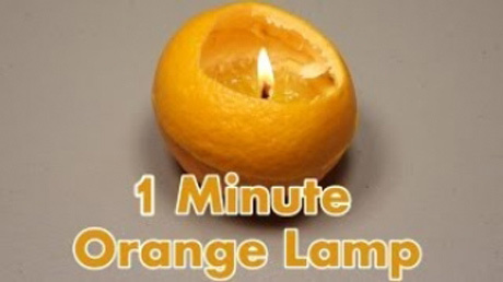 オレンジから1分間でランプを作る方法