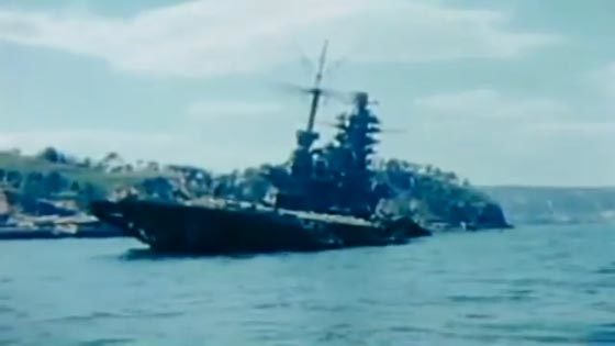 カラーで見るリアル 艦これ 終戦直後に撮影された日本の戦艦や空母など いまトピ