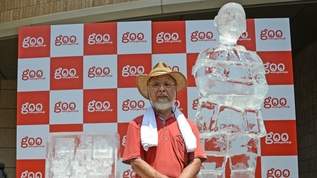 埼玉県熊谷市にユーザーの氷像が登場！ポータルサイト「いまgoo」アピール