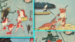 二足歩行する金魚…特別展「江戸の戯画」が開催決定！