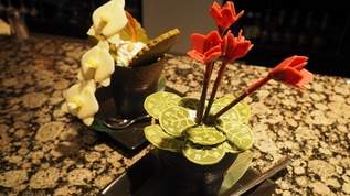 胡蝶蘭にシクラメン「さとりえ工房」花のパフェがきれい！
